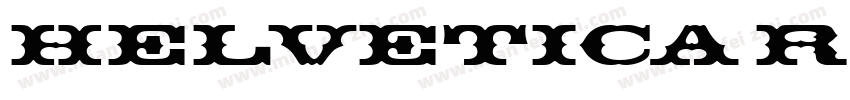 Helvetica ReguIar字体转换